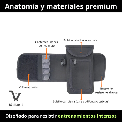 Bolsillo magnético para gimnasio